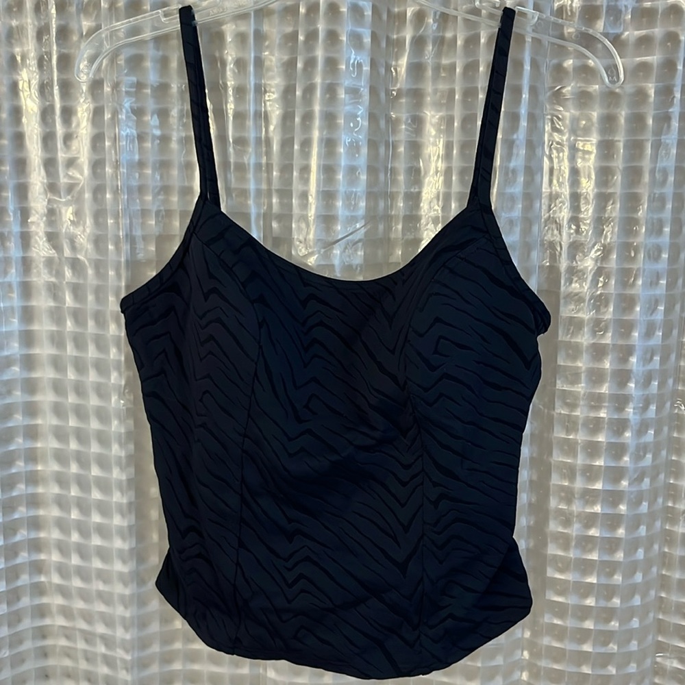 Black tankini top